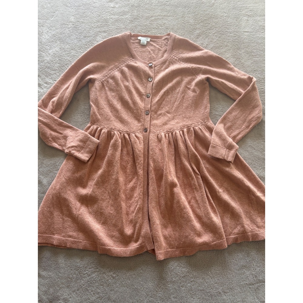 Sundance‎ Button Front Cardigan Sweater Fit & Flare Knit Top Peplum PXS